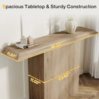 Console Table 41.33" Particle Board Entryway Hallway Sofa Accent Table Modern Simple Style Textured Finish 11.81"D x 31.49"H