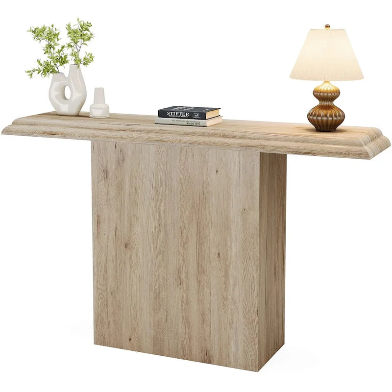 Console Table 41.33" Particle Board Entryway Hallway Sofa Accent Table Modern Simple Style Textured Finish 11.81"D x 31.49"H