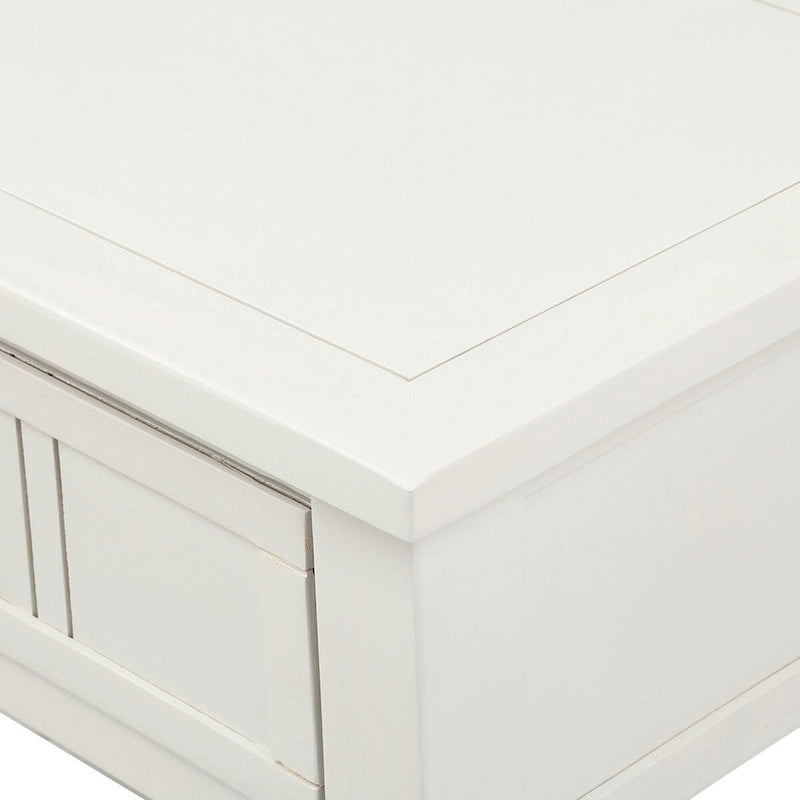 Daisy Series Console Table Traditional Design with Two Drawers and Bottom Shelf Acacia Mangium