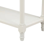 Daisy Series Console Table Traditional Design with Two Drawers and Bottom Shelf Acacia Mangium