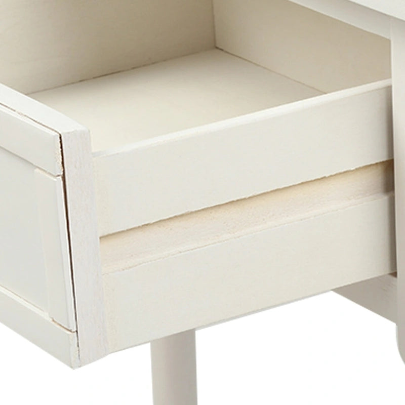 Daisy Series Console Table Traditional Design with Two Drawers and Bottom Shelf Acacia Mangium