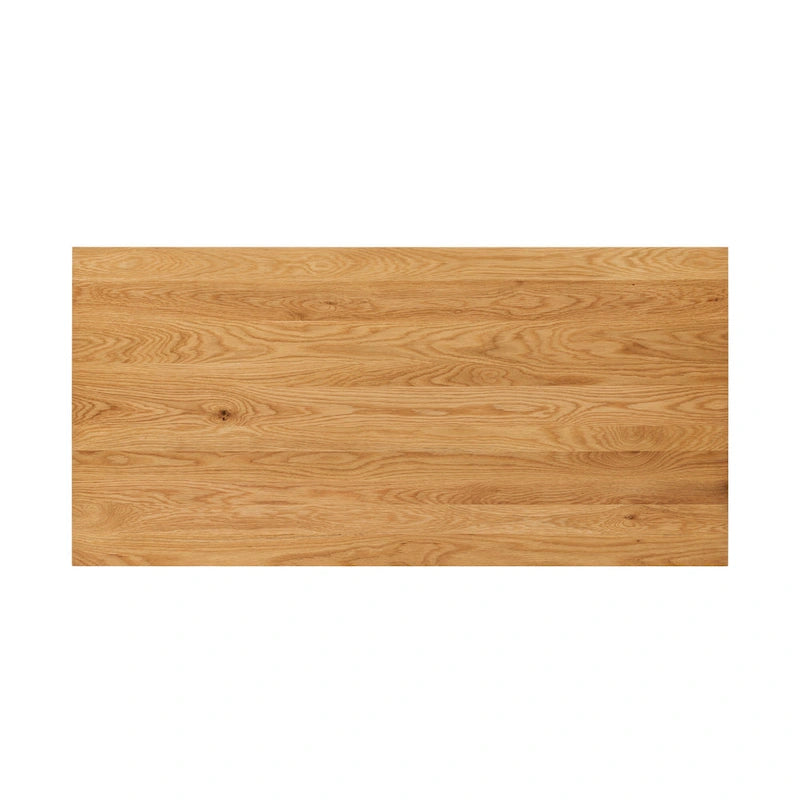 Poly & Bark Etta Office Desk - Solid Wood with Two Softclose Drawers