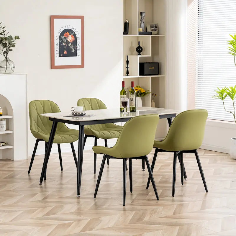 Upholstered Dining Chairs Set of 2 Modern Kitchen Chairs